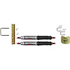Jeep Silver Dual Steering Stabilizer Kit 1955-83 CJ5 - image 1