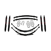 4 in. Suspension Lift Kit for 1987-1991 Dodge with Black MAX Shocks D400CDKS4-B - image 1
