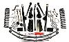 Rock Ready ; Suspension Lift Kit; 6 in.Lift; IncFtClSpgs;Ft/RrBpStSpcrs/SwyBrEdLks/BrkLns;DrpPtmnArm - image 1