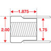 M18 x 1.5 Weld In Bung Right Hand Thread - image 2