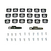 GMK2120715702S 22 Pieces Rear Window Reval Molding Clip Set for 1970 Dodge Challenger - image 1