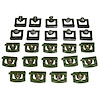 GMK2132525682S 24 Pcs Windshield Reveal Molding Clip Set for 1968-1970 Dodge Charger - image 1