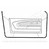 GMK302042564P Left/Driver Side/Right/Passenger Side Pair Door Weatherstrips for 1964-1966 Ford Mustang - image 1