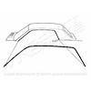 GMK302053764P Left/Driver Side/Right/Passenger Side Pair Roof Rail Weatherstrips for 1964-1966 Ford Mustang - image 1