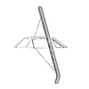 GMK3020664641R Right/Passenger Side Quarter Window Weatherstrip for 1964-1966 Ford Mustang Coupe - image 1