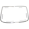 GMK302071565S 4 Piece Set Rear Window Reveal Molding Set for 1965-1966 Ford Mustang Fastback - image 1