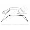 GMK3021537671P Left/Driver Side/Right/Passenger Side Pair Roof Rail Weatherstrips for 1967-1968 Ford Mustang Coupe - image 1