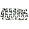 GMK3021715674S 27 Pieces Rear Window Reveal Molding Clip Set for 1967-1970 Ford Mustang Fastback - image 1