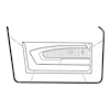 GMK302242569P Left/Driver Side/Right/Passenger Side Pair Door Weatherstrips for 1969-1970 Ford Mustang - image 1