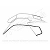 GMK3022537692P Left/Driver Side/Right/Passenger Side Pair Roof Rail Weatherstrips for 1969-1970 Ford Mustang Fastback - image 1