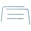 GMK3022715692S 4 Piece Set Rear Window Reveal Molding Set for 1969-1970 Ford Mustang Fastback - image 1