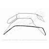 GMK3023537711P Left/Driver Side/Right/Passenger Side Pair Roof Rail Weatherstrips for 1971-1973 Ford Mustang - image 1