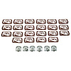 GMK4010525623S 34 Pcs Windshield Reveal Molding Clip Set for 1962-1967 Chevy Nova - image 1