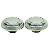 GMK4011523677P Chrome Radio Knob Set for 1967-1968 Chevrolet Radio [Pair] [Outer Knobs] - image 1
