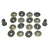 GMK4012250721S Hood Eyebrow Molding Hardware Kit for 1972 Chevy Nova [18 Pieces] - image 1