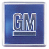 GMK4012453681 Blue 'Gm' Door Jamb Decal for 1968-1970 All Gm Cars - image 1