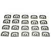 GMK4012715684S 22 Pieces Rear Window Reveal Molding Clip Set for 1968-1974 Chevy Nova - image 1