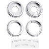 GMK4020523678AS Dash Knob Bezel Kit 1967 Camaro, Pontiac Firebird Set Of 4 Bezel With Stickers - image 1