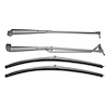 GMK4021242702K Brushed Stainless Steel Windshield Wiper Arm & Blade Kit for 1970-1981 Chevrolet Camaro - image 1