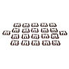 GMK4021715701S Rear Window Reveal Molding Clip Set 1970-1974 Camaro, Pontiac Firebird - image 1