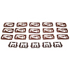 GMK4032715681S Rear Window Reveal Molding Clip Set 1968-1972 Chevelle Monte Carlo Models Without Vinyl Top - image 1