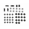 GMK4040990551 Chevrolet 1955-1957 Hardtop RuBig Blocker Body Mount Set - image 1
