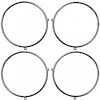 GMK404106258S All 1958-1966 4-Headlamp Systems [4-Piece Set] Headlamp Retaining Ring Set - image 1
