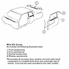 GMK406290080S Weatherstrip Kit 1980-1988 Monte Carlo Without T-Tops Or Ls Model - image 1