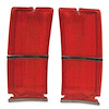 GMK4081845661P Left/Driver Side/Right/Passenger Side Pair Tail Lamp Lens for 1966 Chevrolet Chevelle Wagon - image 1