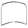 GMK414052547P Pair Windshield Reveal Molding for 1947-1953 1st Series Truck Stainless Steel - image 1