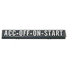 GMK4143523691 Ignition Plate 1969-1972 C/K Truck 'Acc-Off-On-Start' - image 1
