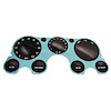 GMK4143523698 With 5-Hole Cluster/Tach/Vacuum Instrument Lens for 1967-1972 Chevrolet - image 1