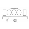 GMK4332523691AS Instrument Bezel Applique Kit 69 GTO Lemans Tempest 8 Pieces - image 1