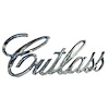 GMK4533130711 'Cutlass' Fender Emblem for 1971-1977 Oldsmobile Gm A-Body [Use 2] - image 1