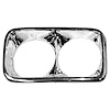 GMK494306069L Left/Driver Side Headlamp Bezel for 1969-1972 GMC C/K Truck - image 1