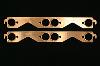Pro Copper Exhaust Gaskets Small Block Chevy with 1.5" to 1.625" round ports - image 1
