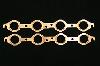 Pro Copper Exhaust Gaskets LS1 with 1.5" to 1.625" round ports or stock manifold - image 1