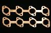 Pro Copper Exhaust Gaskets Ford 4.6L/5.4L Modular with 1.5" round ports - image 1