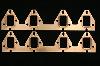 Pro Copper Exhaust Gaskets 390-428 Ford FE Mustang - image 1