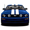Roush Coupe Stripe Kit 2005-2009 Mustang GT Coupe with Roush Body Kit - image 1