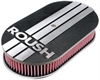 Oval Air Cleaner - Black Finish Finned - image 1