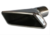 Exhaust Tip RH Rectangular Rear Exit Polished Stainless Steel - image 1