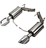Axle-Back Exhaust with Dual Square Tips 2011-12 Mustang 3.7L V6 - image 1