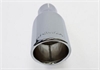 Exhaust Tip Round Rear Exit Polished Stainless Steel Mustang - image 1