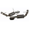 Axle-Back Exhaust with Dual Chambered Square Tips 2013-14 Mustang 3.7L V6 - image 1