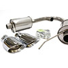 Axle-Back Exhaust with Dual Round Tips 2015+ Mustang 3.7L V6 / 2.3L Ecoboost - image 2