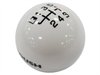 Retro 6-Speed Shift Knob 2015-2020 Ford Mustang with Manual Transmission - White Polished Finish - image 2