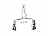 422093-BLK Cat-Back Exhaust System Fits Select Ford Mustang GT 5.0L [Quad 4 in. Black Tips] - image 3