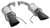 422333-BLK Dual Tip Axle-Back Exhaust System Fits Select Ford Roush Mustang GT and EcoBoost [Natural/Black Finish] - image 3