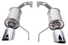 422333 Dual Tip Axle-Back Exhaust System Fits Select Ford Roush Mustang GT and EcoBoost [Natural/Polished Finish] - image 1